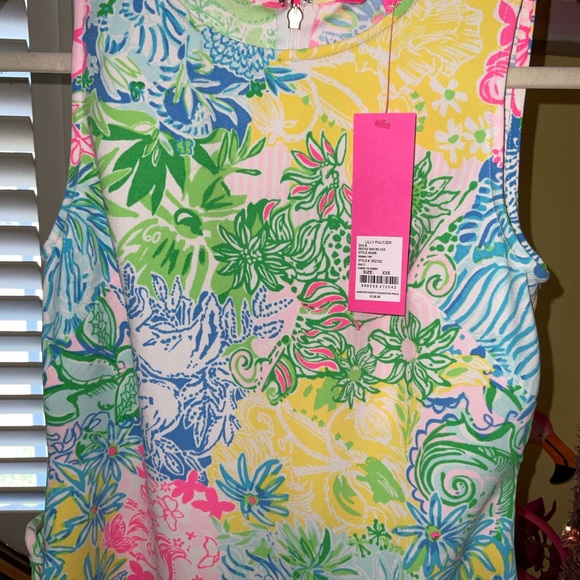 Lilly Pulitzer NEW W/TAGS Donna Top Multi Cheek to Cheek - Picture 5 of 16